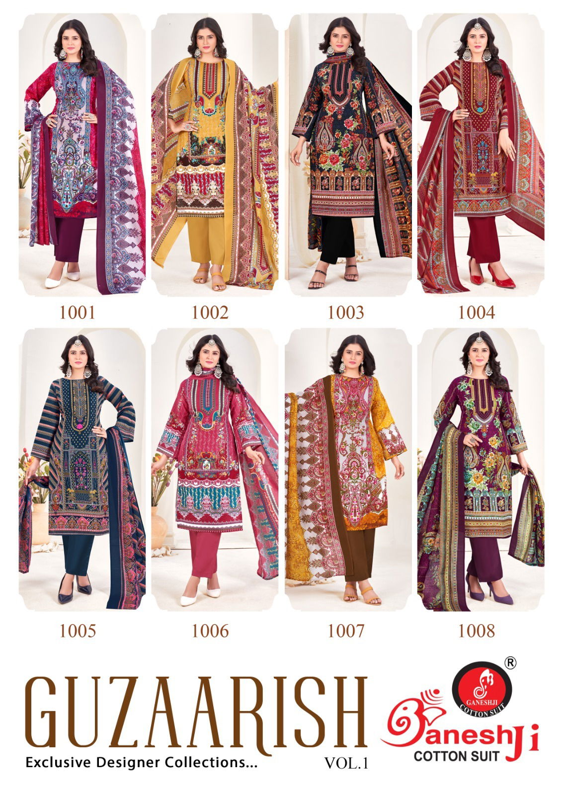 Guzaarish Vol 1 By Ganeshji Cotton Printed Dress Material Exporters In India